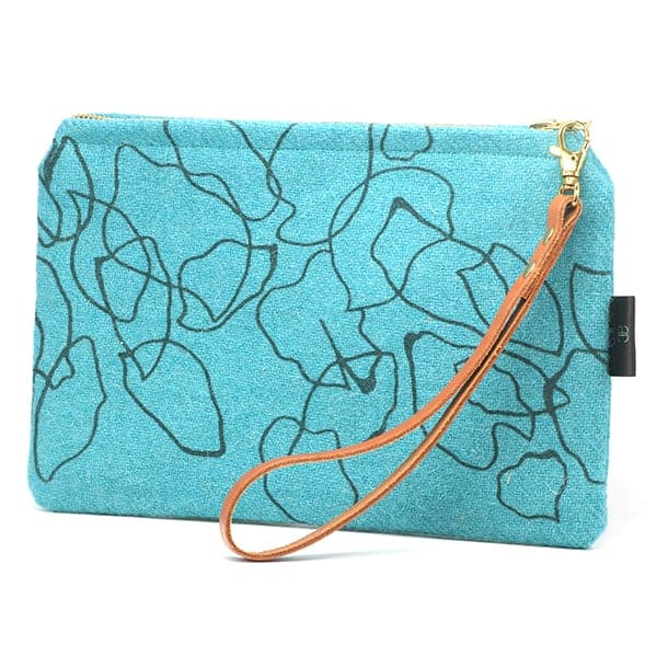 dark teal clutch bag